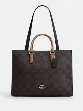Coach Outlet Maggie Tote Bag In Blocked Signature Canvas